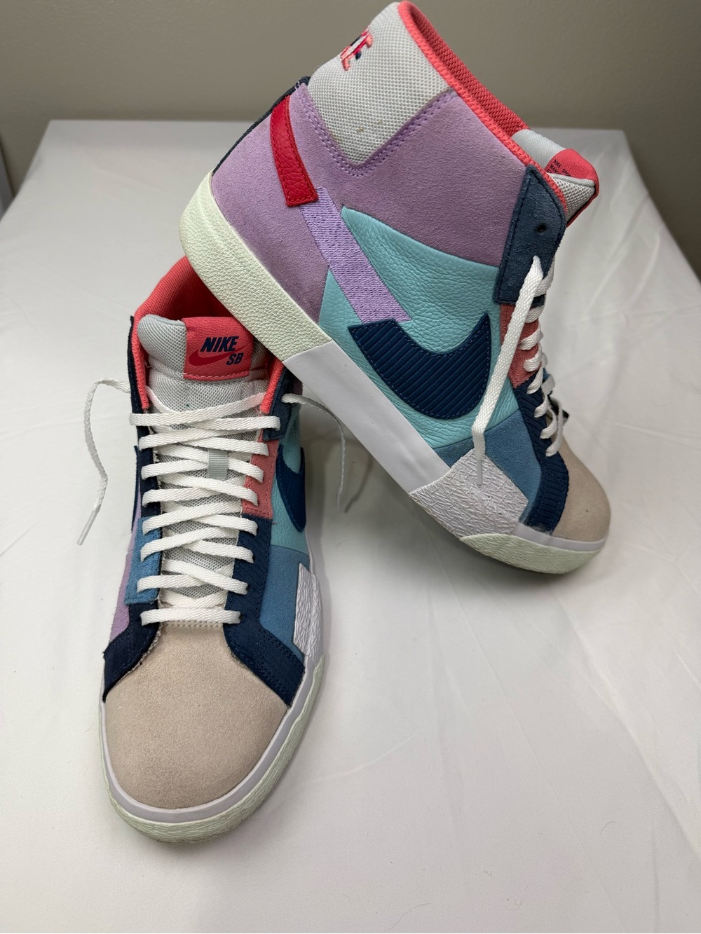 Nike Zoom Blazer Premium SB Mid Mosaic Pack Multicolor Suede Men's DA8854-500
